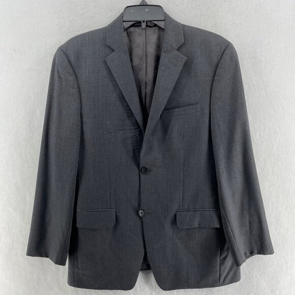 Joseph Abboud Blazer Jacket Mens 36S Gray Notched Lapel Fully Lined Suit Coat - Picture 1 of 10